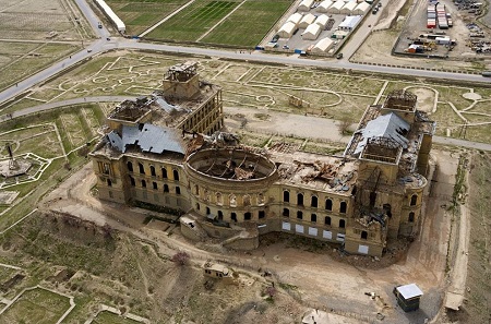 قصر دارالامان, قصر دارالامان قبل از جنگ, قصر دارالامان از نمای بالا